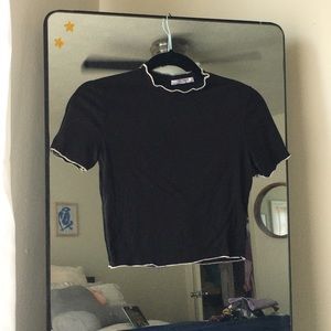 Zara Mock Neck Top